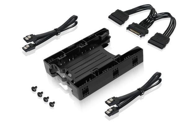 Icy Dock MB290SP-1B Drive Bay Panel Storage Drive Tray Black (Icy Dock Dual 2.5 SSD/HDD Mounting Kit/Bracket [B290SP-1B])