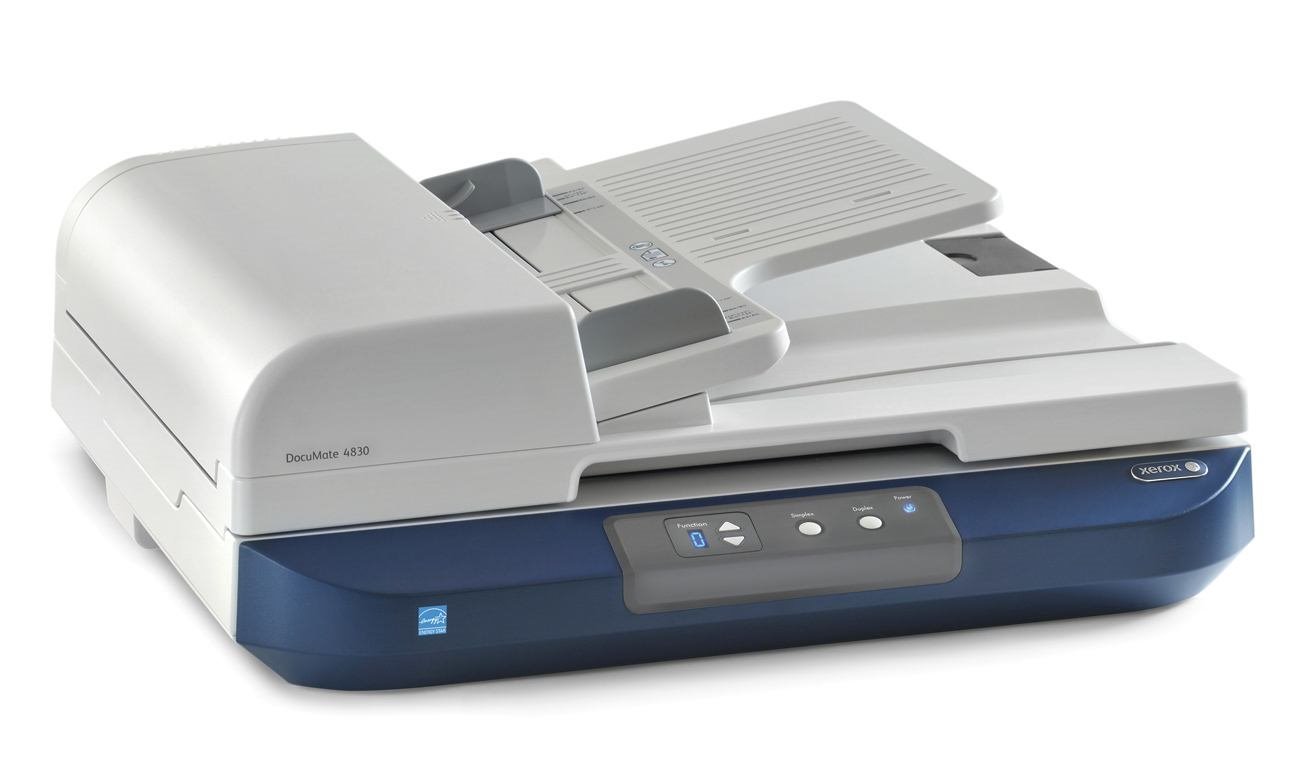 Visioneer Xerox DocuMate 4830 Flatbed & Adf Scanner 600 X 600 Dpi A3 Blue Grey (Xerox DocuMate 4830 - Document Scanner - Contact Image Sensor [Cis] - Duplex - A3 - 600 Dpi - Up To 50 PPM [Mono] / Up