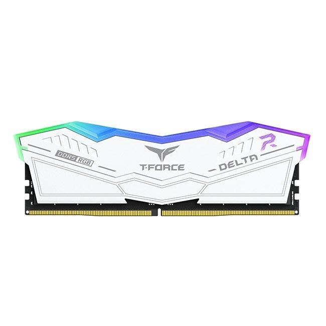 Team Group Delta RGB DDR5 Memory Module 32 GB 2 X 16 GB 6200 MHz Ecc (Team T-Force Delta RGB Ff4d532g6200hc38adc01 32GB 6200MHz DDR5 System Memory 2 X 16GB White CL38-38-38-78 1.25V)