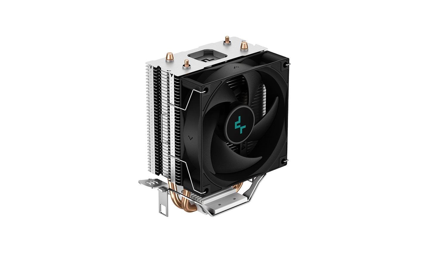 DeepCool Ag200 Processor Air Cooler 9.2 CM Aluminium Black 1 PC[S] (DeepCool Ag200 Fan Cpu Cooler Universal Socket Efficient 92MM PWM Cooling Black Fan 3050RPM 2 Heat Pipes 100W Heat Dissipation