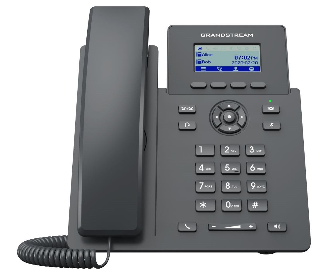 Grandstream Networks GRP2601P Ip Phone Black 2 Lines LCD (Ip Phone Black 2 Lines LCD - Warranty: 12M)