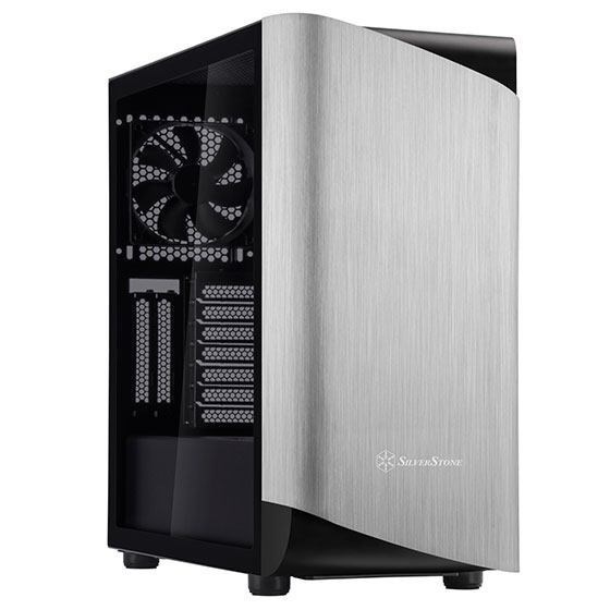 Silverstone Seta A1 Midi Tower Black Silver (Silverstone Seta A1 Atx Mid-Tower - Black Silver Tempered Glass)