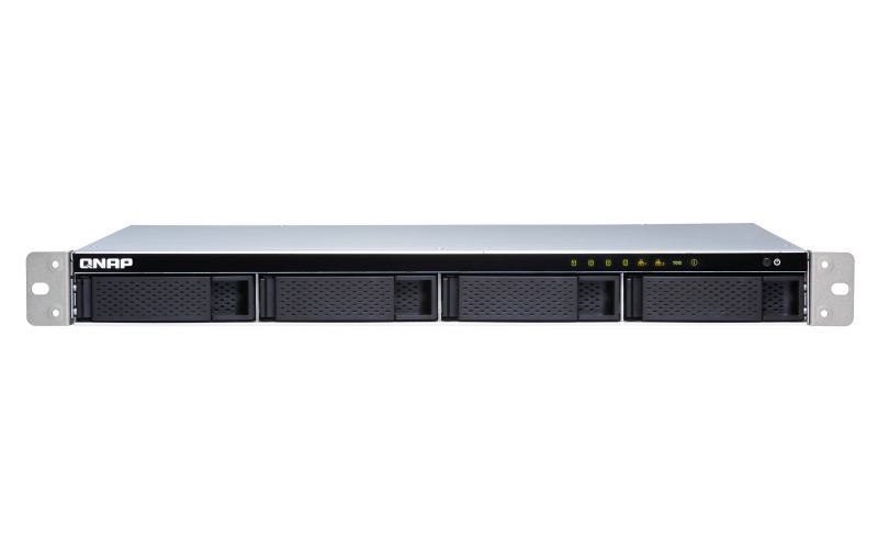 Qnap TS-431XeU Nas Rack [1U] Ethernet Lan Aluminium Black Alpine Al-314 (Qnap TS-431XeU-8G/56TB-TE 4Bay Nas)