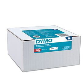 Dymo 45803 D1 19MM X 7M Black On White Tape 10 Pack