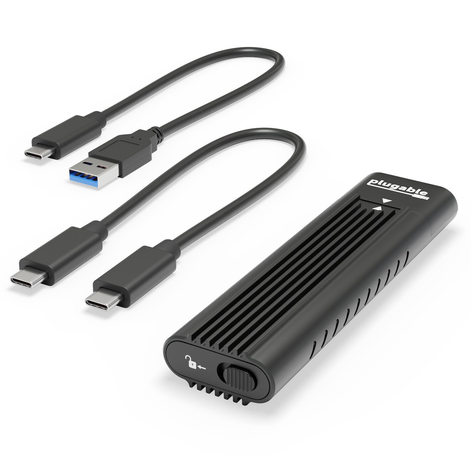 Plugable Technologies Usb C To M.2 NVMe Tool-Free Enclosure Usb C And Thunderbolt 3 (Plugable Usb C To M.2 NVMe)