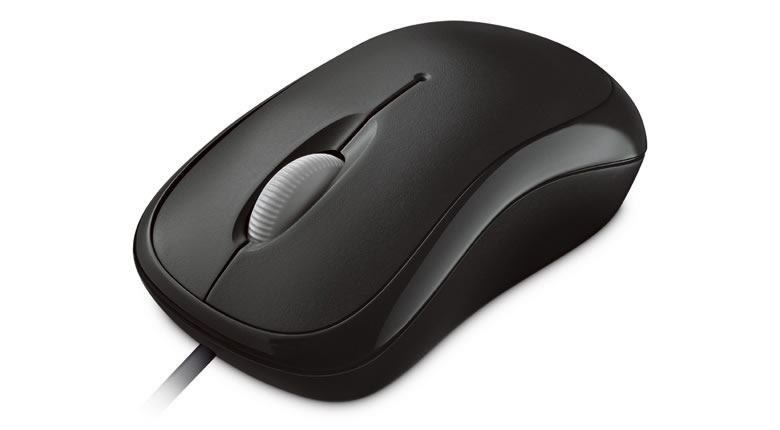 Microsoft 4YH-00007 Mouse - USB, PS/2 - Optical - 3 Button(s) - Black