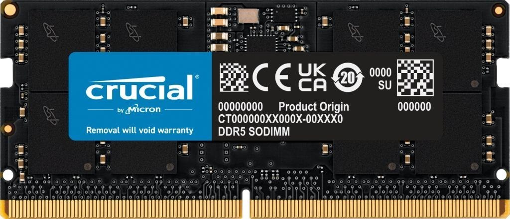 Crucial CT16G56C46S5 Memory Module 16 GB 1 X 16 GB DDR5 5600 MHz Ecc (16GB Crucial DDR5 PC5-44800 5600MHz CL46 [16Gbit] Sodimm)