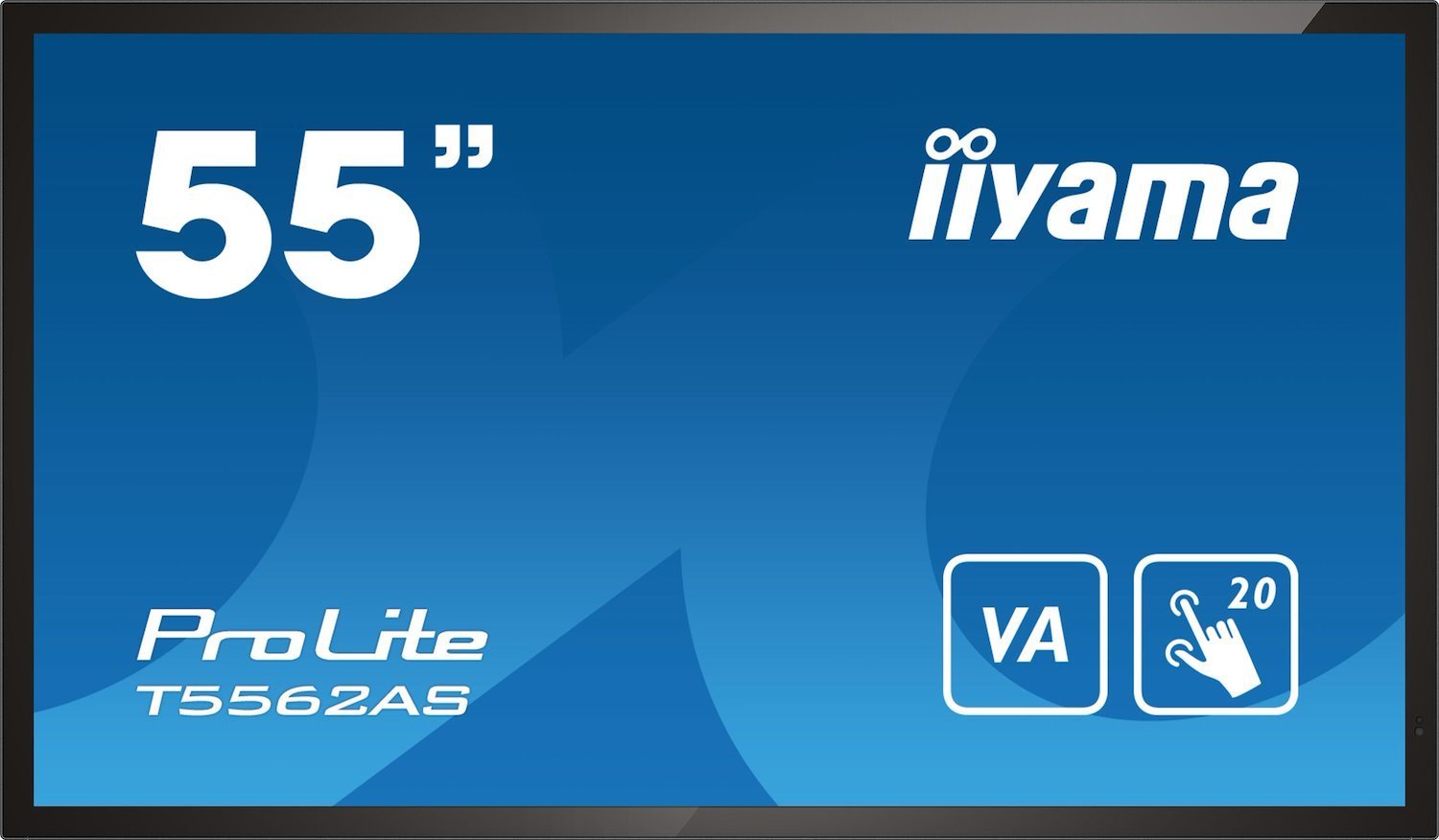 Iiyama T5562as-B1 Signage Display Interactive Flat Panel 138.7 CM [54.6] Va 500 CD/M² 4K Ultra HD Black Touchscreen Built-In Processor Android 8.0 24/7 (T5562as-B1 55In 139.70CM Uhd Ip - 3840X2160 400