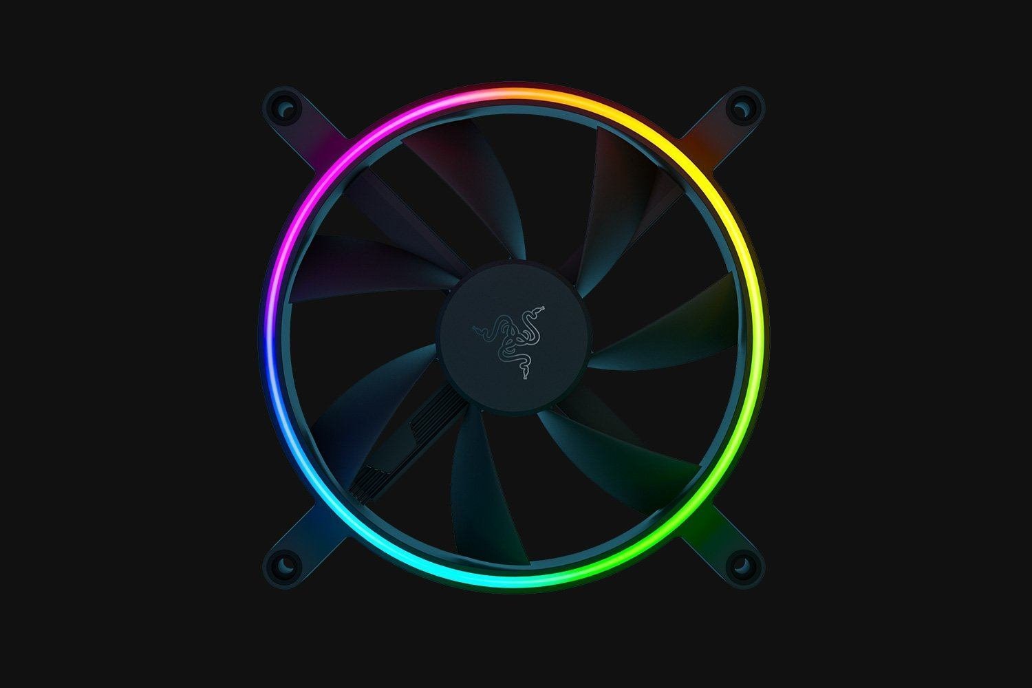 Razer Kunai Chroma Computer Case Fan 14 CM Black 1 PC[S] (Razer Kunai Chroma Argb High Performance Fan - 140MM)