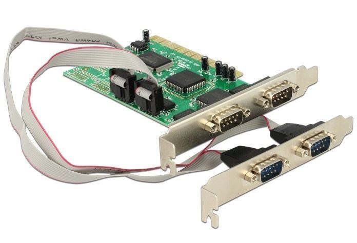 DeLOCK Pci Card 4X Serial Interface Cards/Adapter (Io Delock Pci Karte 4X Seriell DB9)