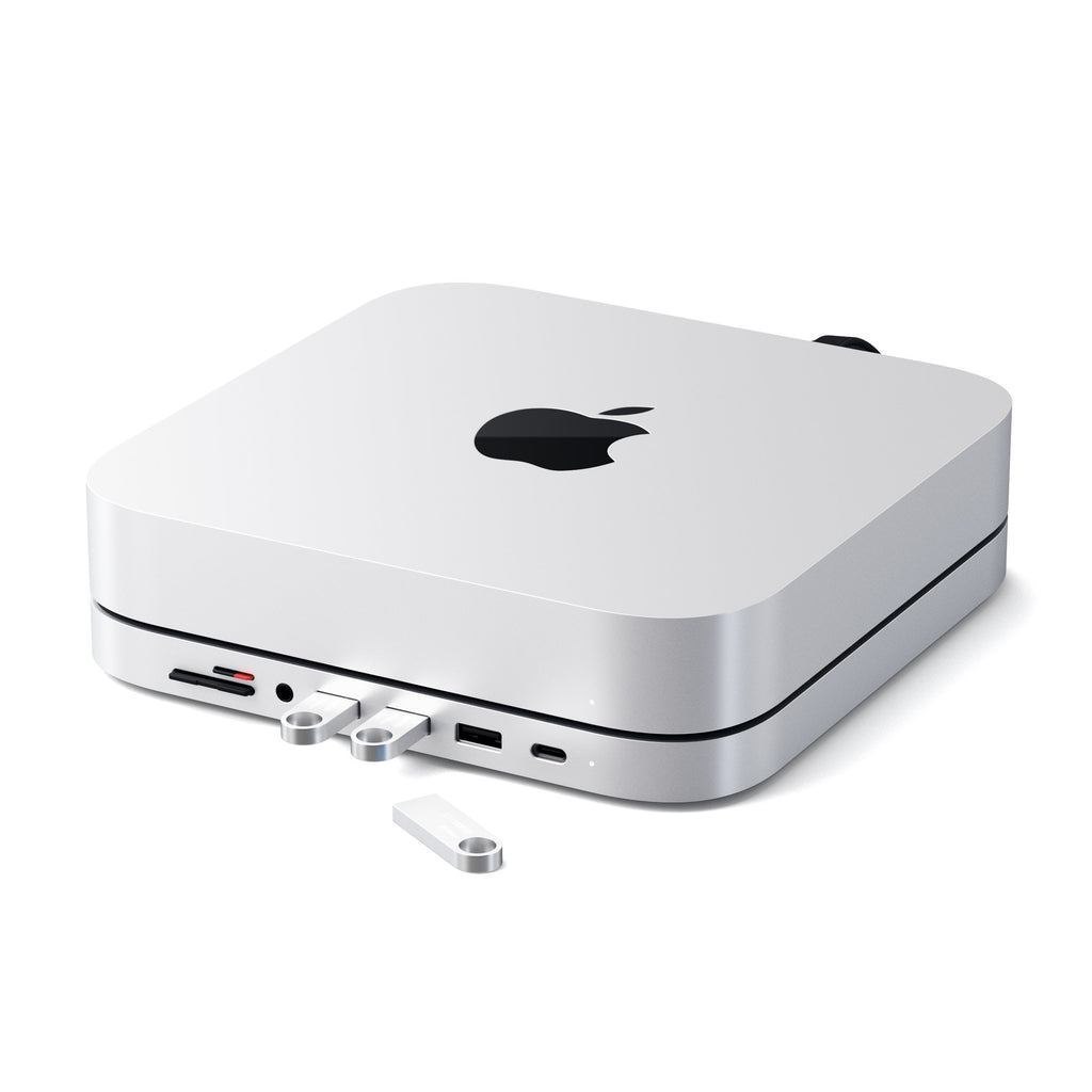 Satechi St-Abhfs Notebook Dock/Port Replicator Usb 2.0 Type-C Black Silver (Satechi Alu Stand Hub Mac Mini [Slvr])