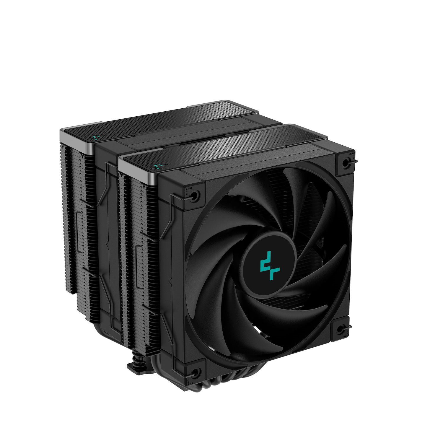 DeepCool Ak620 Zero Dark Processor Air Cooler 12 CM Black 1 PC[S] (DeepCool Ak620 Zero Dark Cpu Cooler 2X120MM Fan 1850RPM 68.99 CFM PWM Aluminium Fins Copper Heatpipes Intel/AMD)