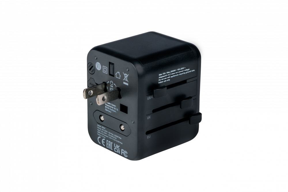 Verbatim 49543 Power Plug Adapter Universal Black (Verbatim Uta-01 Universal Travel Adapter 2 X Usb-A Ports)