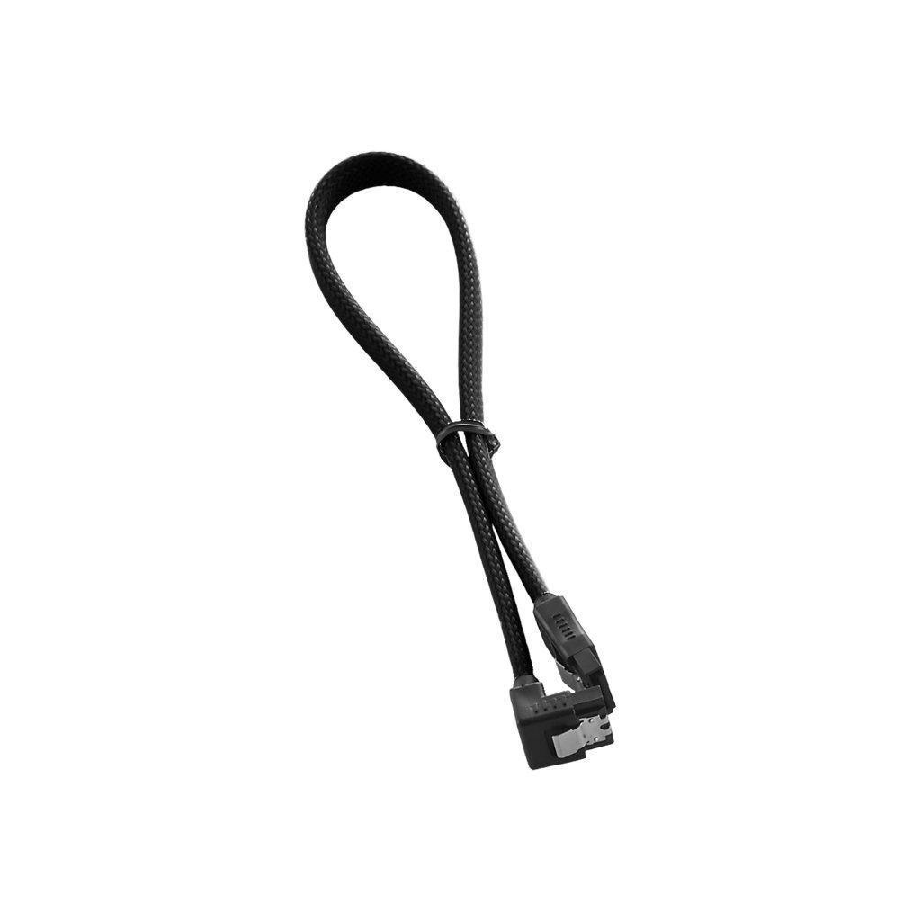 Cablemod Cm-Cab-Rsat-N30kk-R Sata Cable 0.3 M Black (CableMod ModMesh Right Angle Sata 3 Cable 30CM - Black)