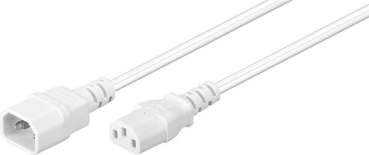 Microconnect Pe040630w Power Cable White 3 M C14 Coupler C13 Coupler (Power Cord C13 - C14 3M White - Extension Cable 10A/250V - H05VV-F3x1mm2 Cu Female-Male - Warranty: 300M)