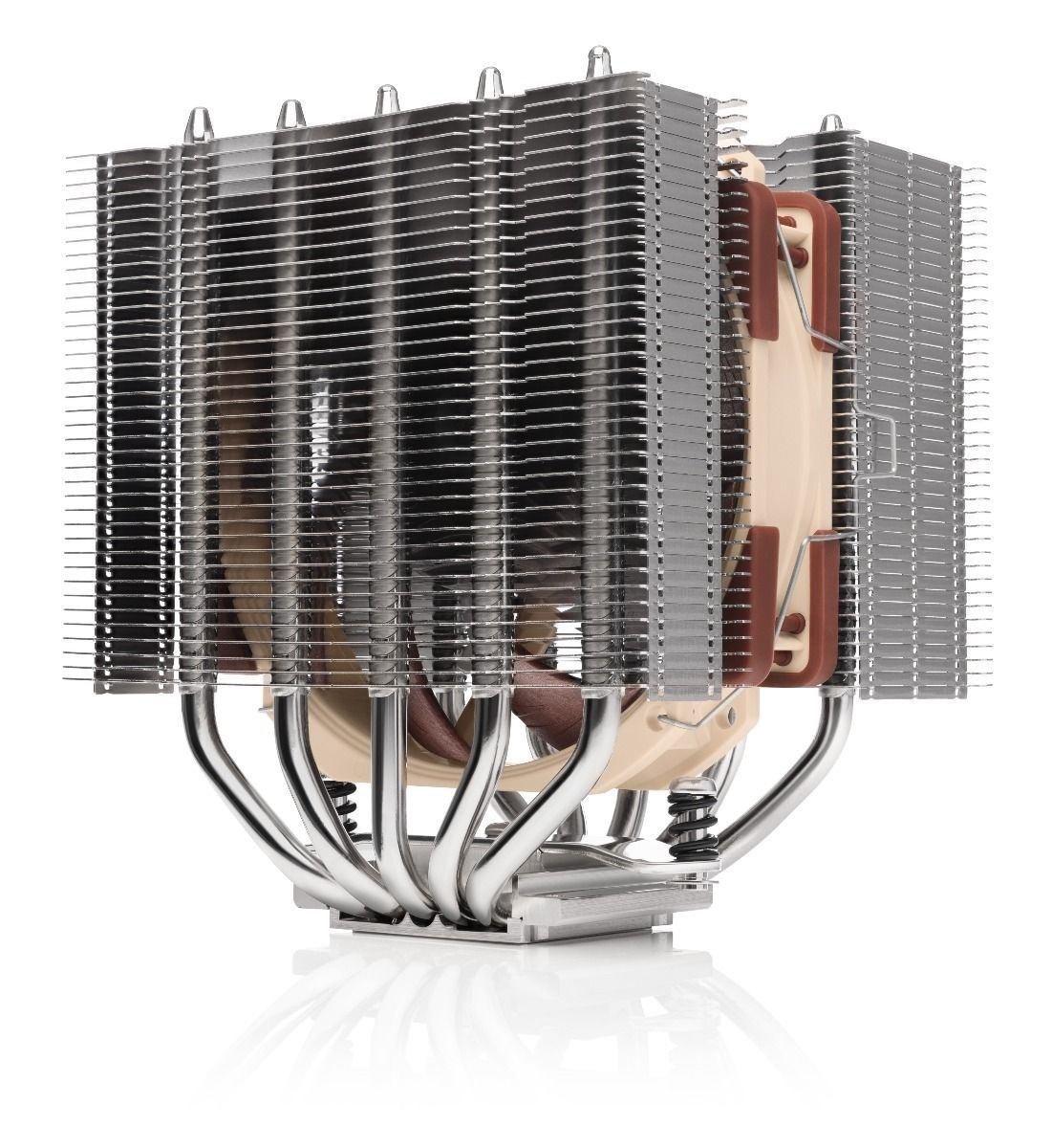 Noctua NH-D12L Computer Cooling System Processor Air Cooler Aluminium Beige Brown (Noctua NH-D12L Low Height Dual Tower Cpu Cooler)