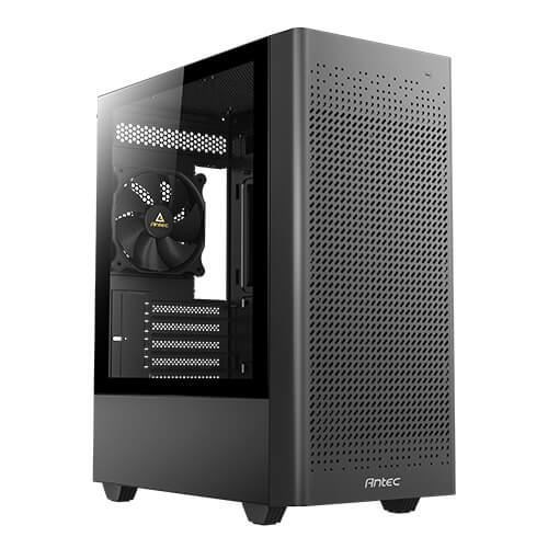 Antec NX500M Mini Tower Black (Antec NX500M Gaming Case W/ Glass Window Micro Atx 1 Fan Mesh Front 360MM Radiator Support Usb-C Black)