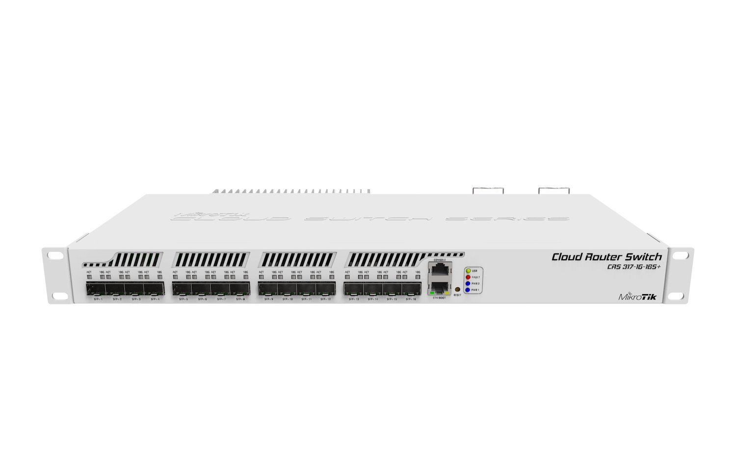 Mikrotik CRS317-1G-16S+RM Network Switch Managed L3 None 1U Grey (MikroTik CRS317 16 Port Cloud Router Switch - CRS317-1G-16S+RM [RouterOS L6 Uk Psu])