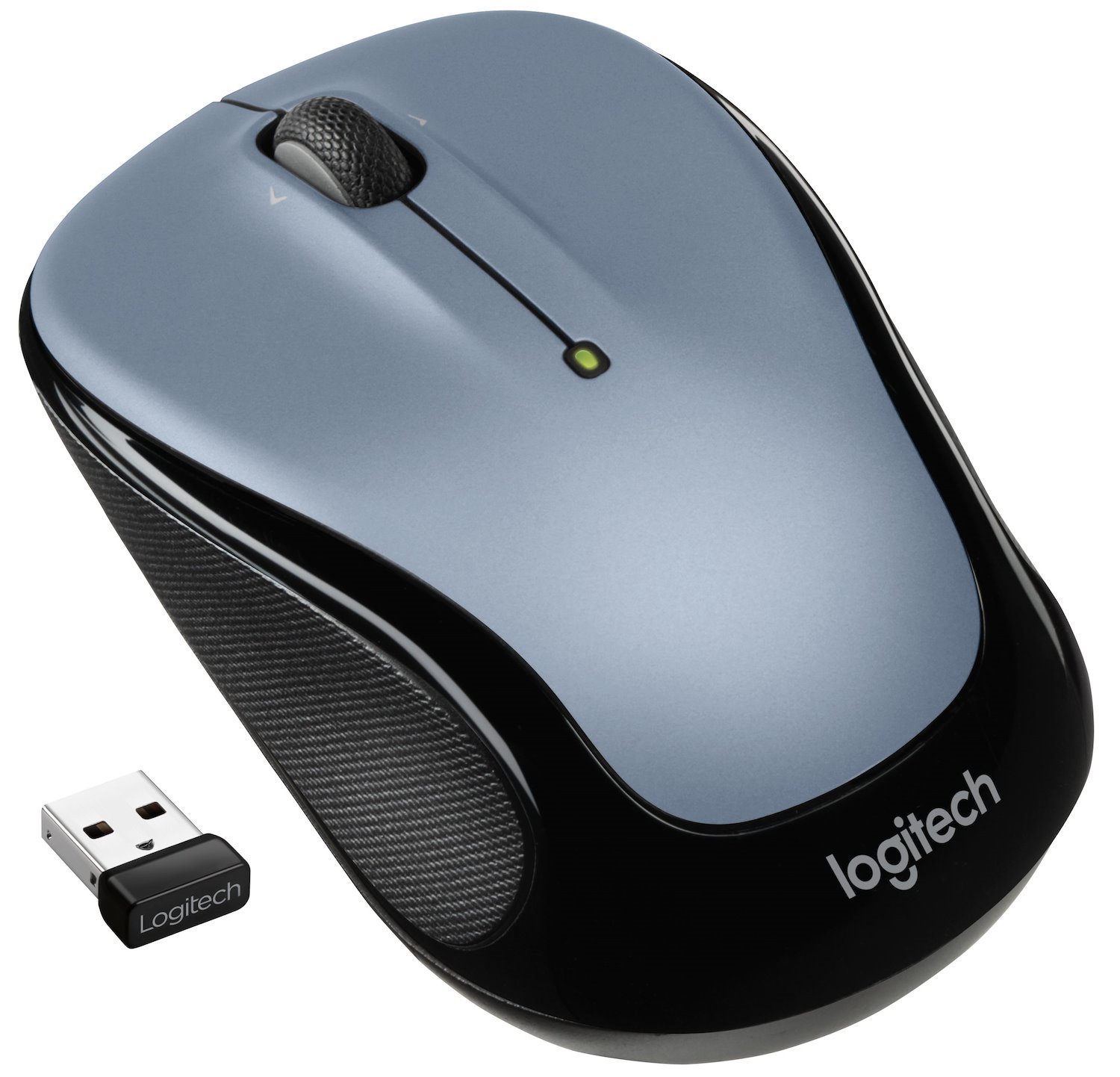 Logitech M325S Mouse - Radio Frequency - USB - Optical - 5 Button(s) - 3 Programmable Button(s) - Light Silver