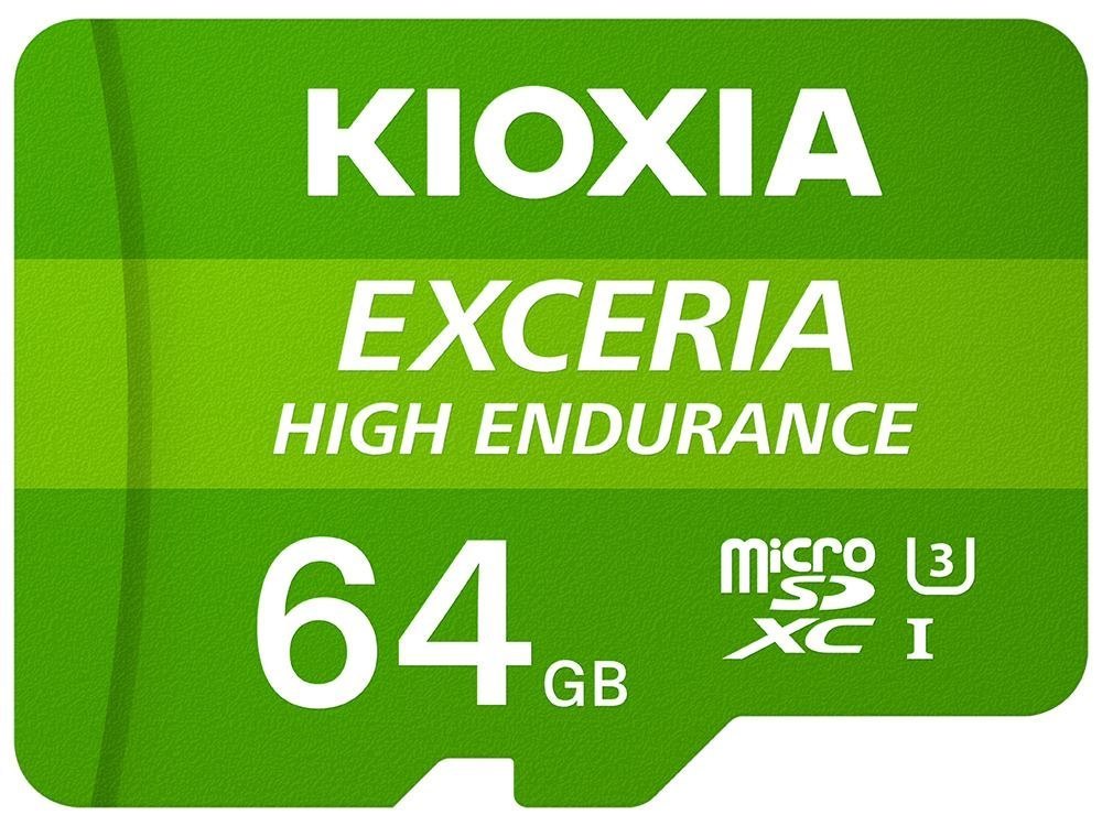 Kioxia Exceria High Endurance 64 GB MicroSDXC Uhs-I Class 10 (Kioxia microSD-Card Exceria High Endurance 64GB)