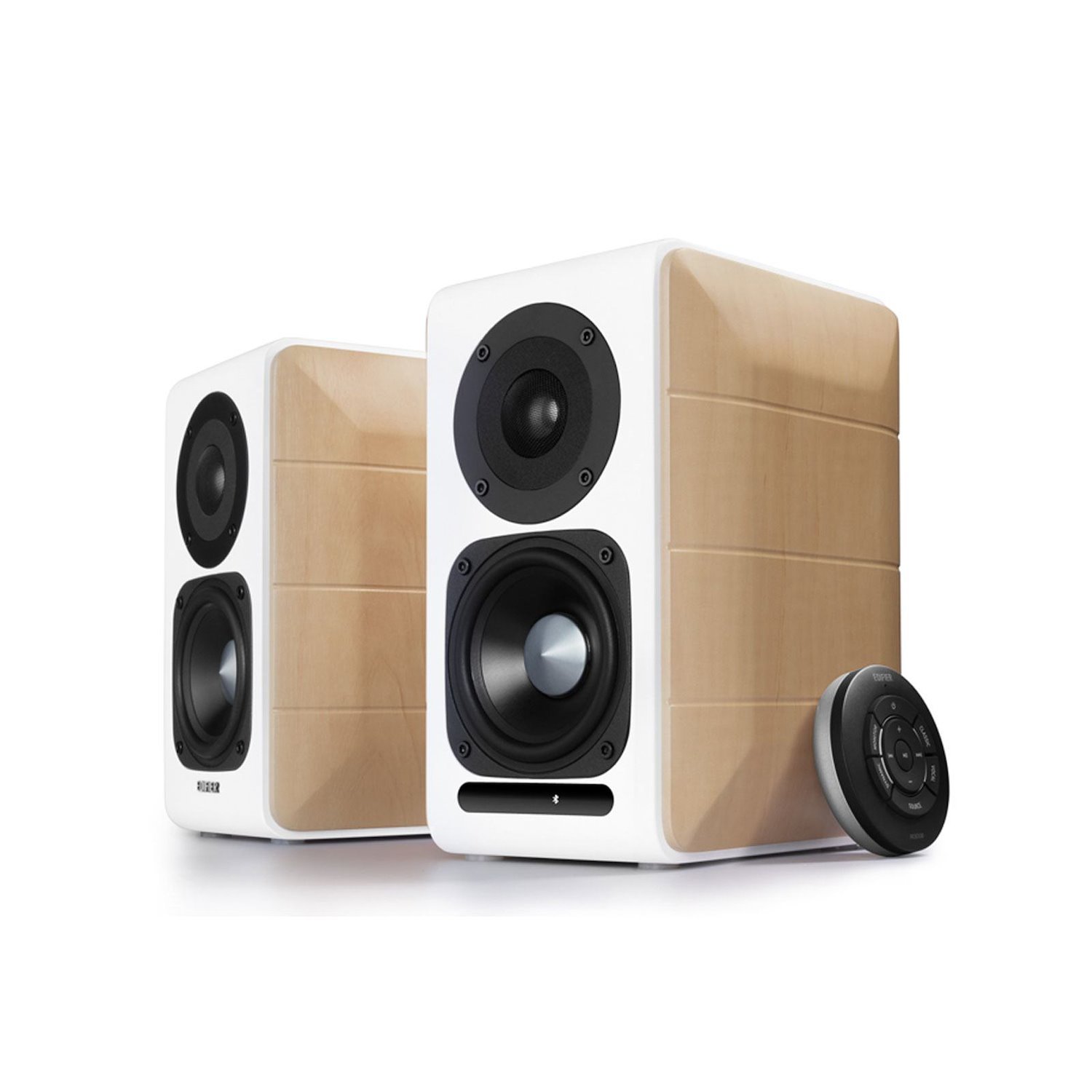 Edifier S880DB Loudspeaker 2-Way White Wood Wired & Wireless 88 W (Edifier S880DB 2.0 Hi-Res Audio Certified Powered Speakers)