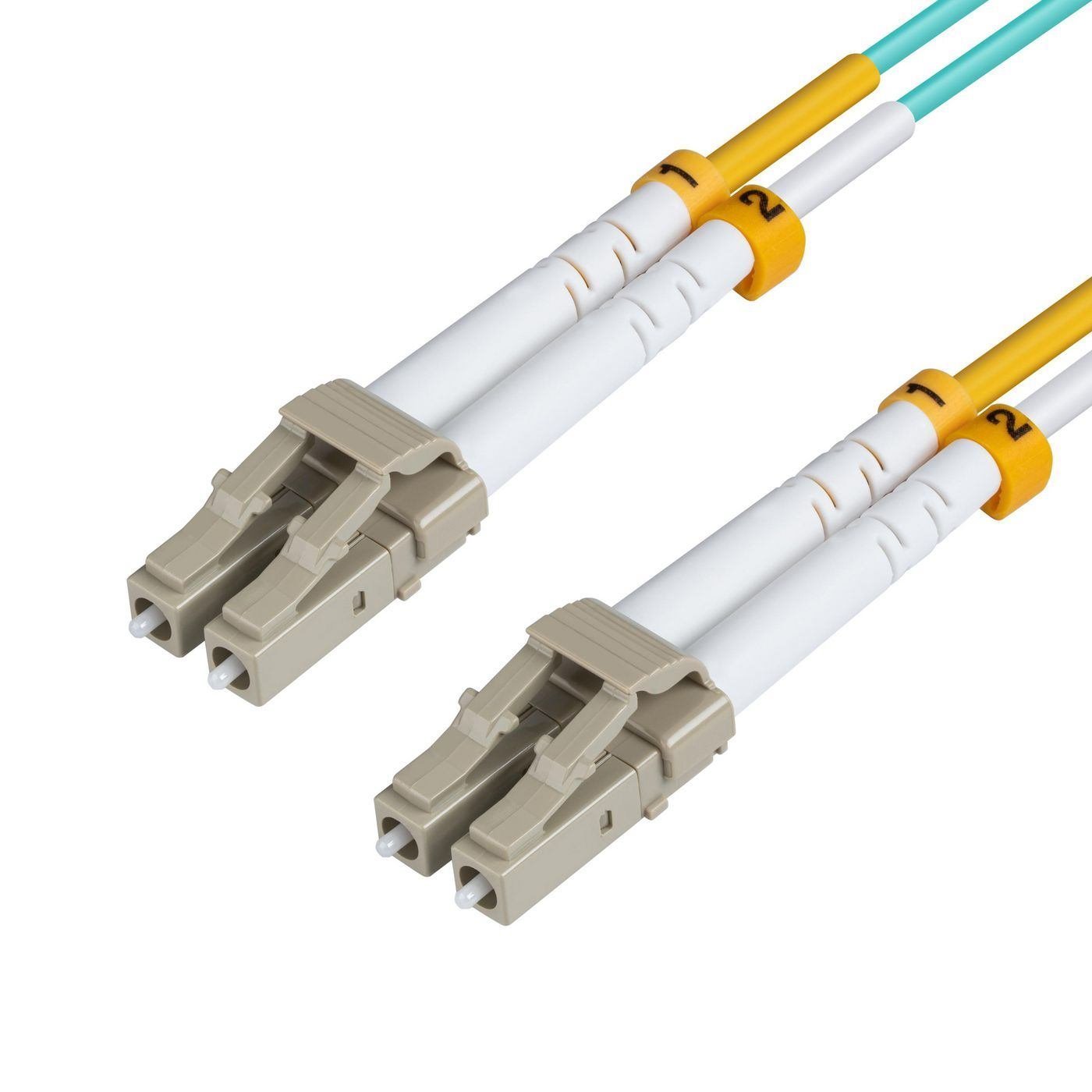 Microconnect LC/PC-LC/PC 3M 50/125 MM Fibre Optic Cable Om3 Blue (Lc/Upc-Lc/Upc 3M Om3 - MM Duplex LSZH Od: 2MM 0.3dB - Aqua - Warranty: 300M)