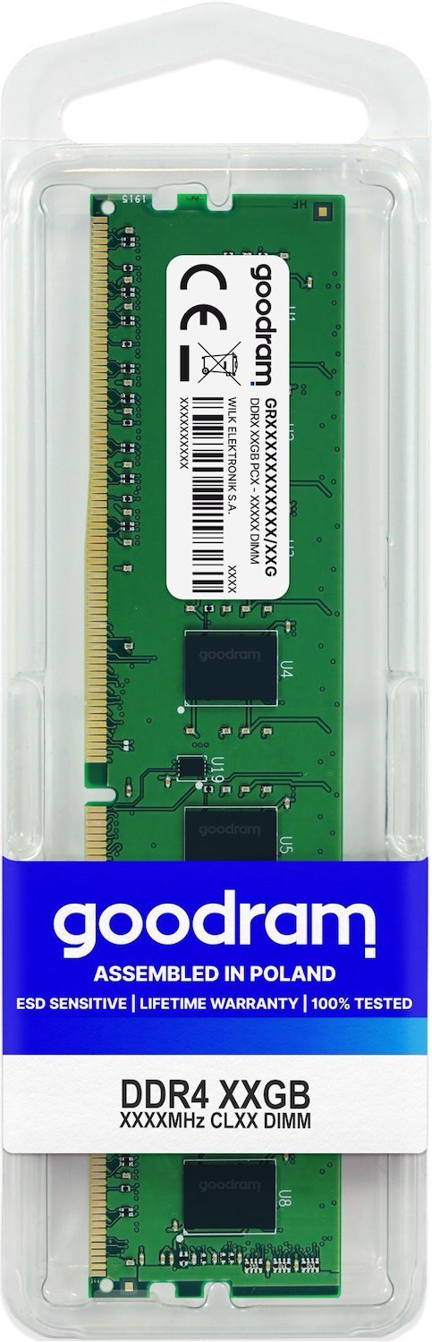 Goodram GR3200D464L22S/8G Memory Module 8 GB 1 X 8 GB DDR4 3200 MHz (Goodram 8GB DDR4 3200MHz CL22 Dimm)