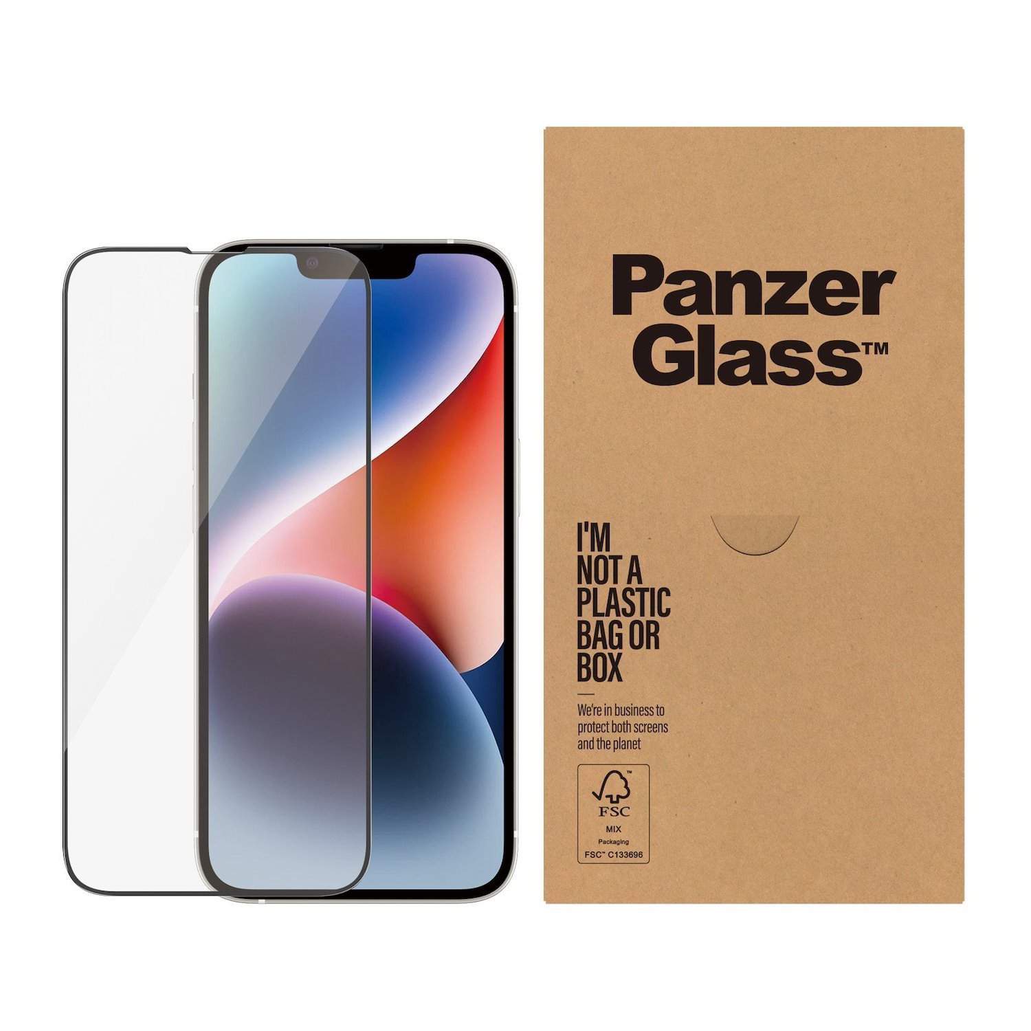 PanzerGlass ™ Screen Protector Apple iPhone 14 | 13 | 13 Pro | Ultra-Wide Fit (PanzerGlass Apple iPhone 14/13/13 Pro Uwf. Warranty: 2YM)