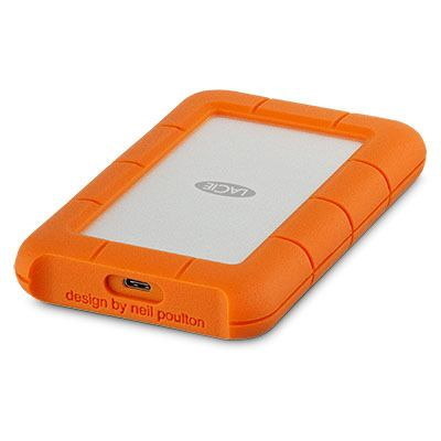 LaCie Rugged Usb-C External Hard Drive 4 TB Orange Silver (4TB Rugged Usb 3.1 Type C)