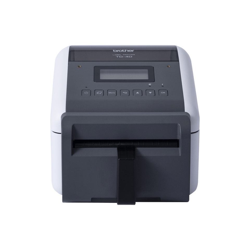 Brother TD-4550DNWB Desktop Direct Thermal Printer - Monochrome - Label Print - USB - Serial - Bluetooth - Wireless LAN