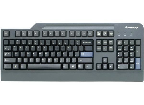 Lenovo Keyboard - Cable Connectivity - USB Interface - English (US) - QWERTY Layout - Black