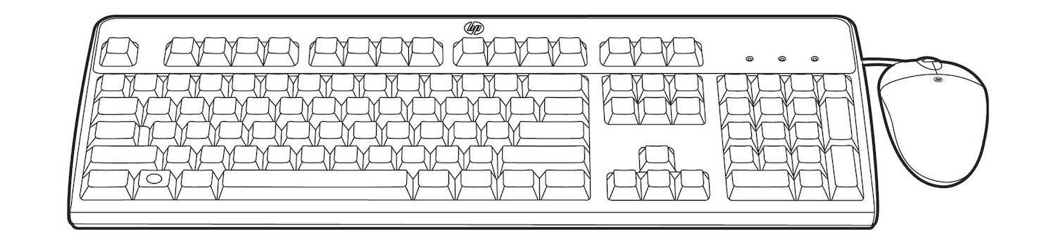 HPE Keyboard & Mouse - English (UK)