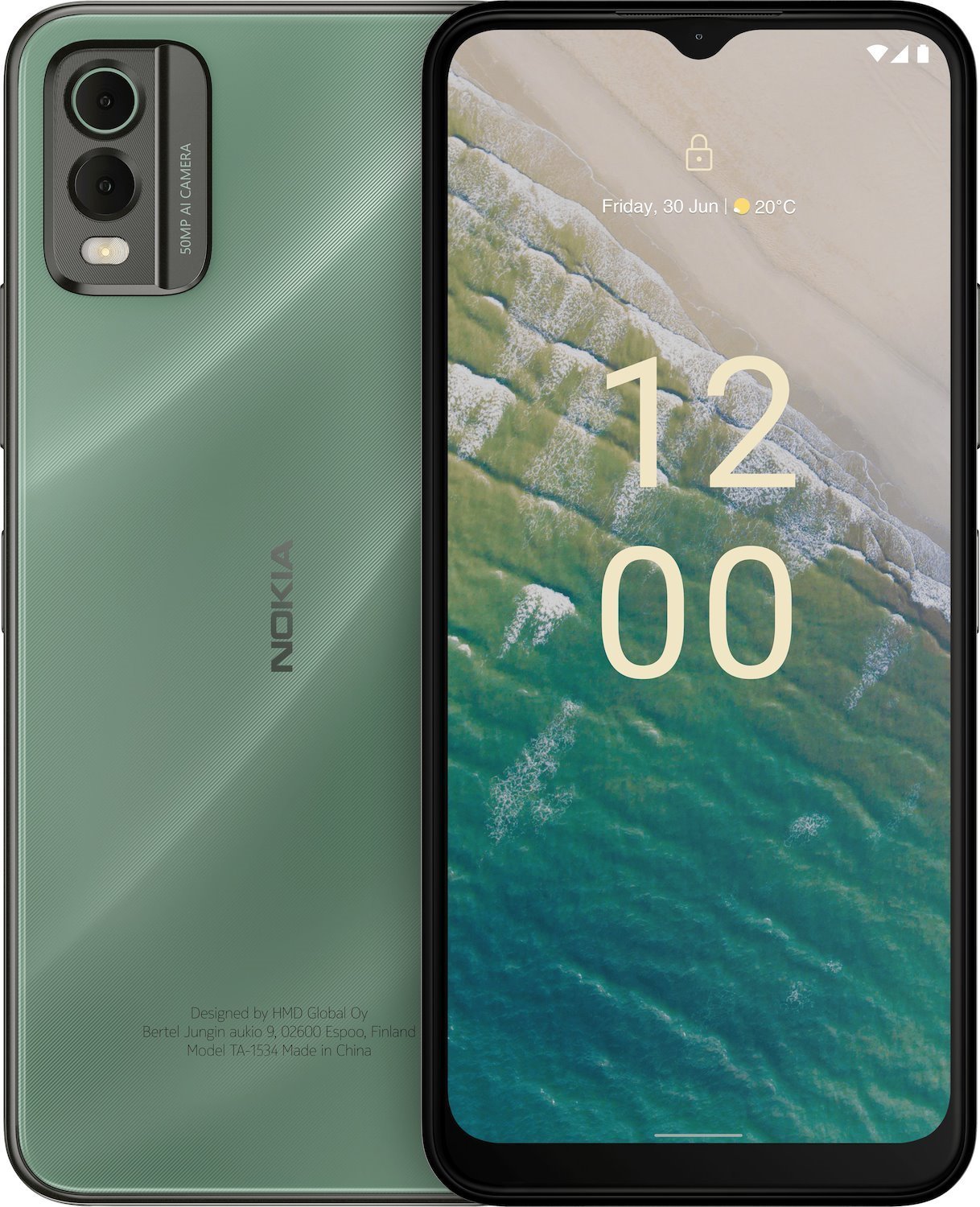 Nokia C C32 16.6 CM [6.52] Dual Sim Android 13 4G Usb Type-C 4 GB 64 GB 5050 mAh Green (C32 4/64GB D.Sim - Green)