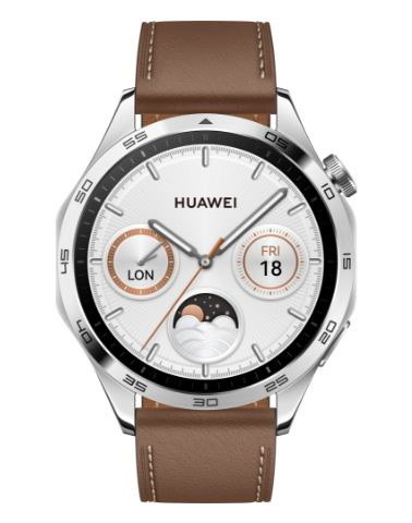 Huawei Watch GT4 46MM Brown Leather Strap