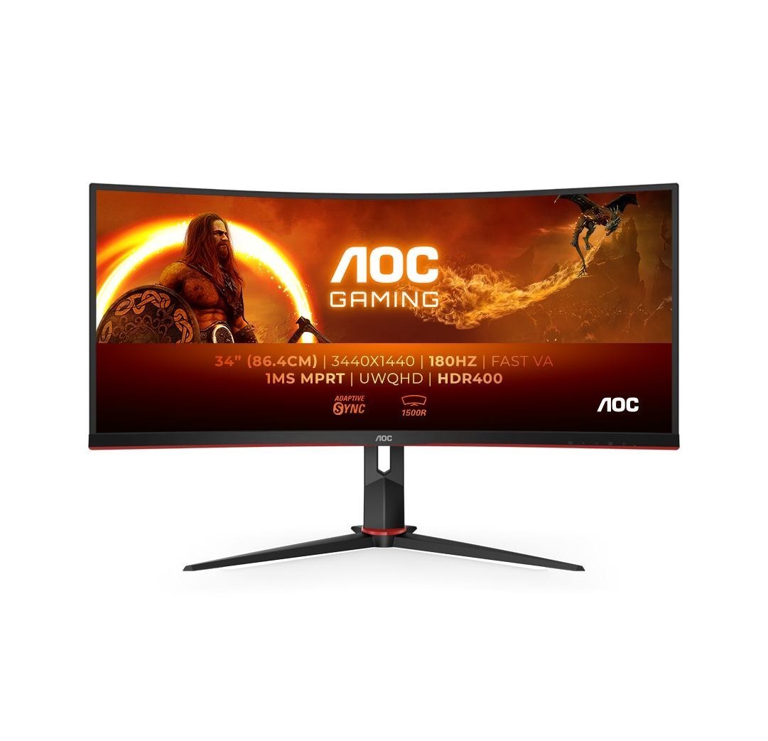 AOC CU34G2XP 34" Class UW-QHD Gaming LED Monitor - 21:9