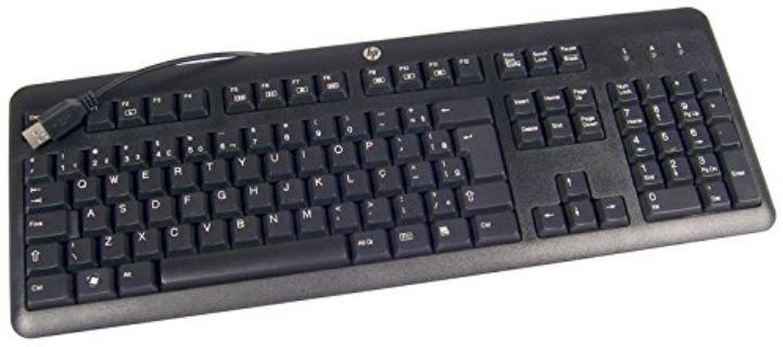 HP-IMSourcing Keyboard - Cable Connectivity - USB Interface - English (UK) - Black