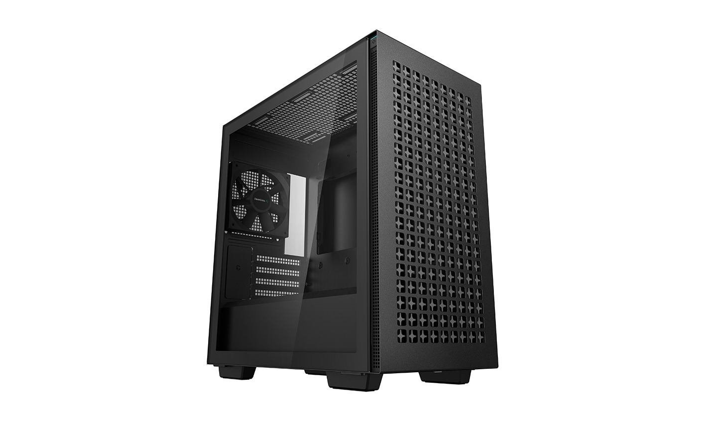 DeepCool CH370 Mini Tower Black (DeepCool CH370 Black Mini Tower Chassis W/ Tempered Glass Window 1X 120MM Fan 2X Usb 3.0 mATX/mITX)