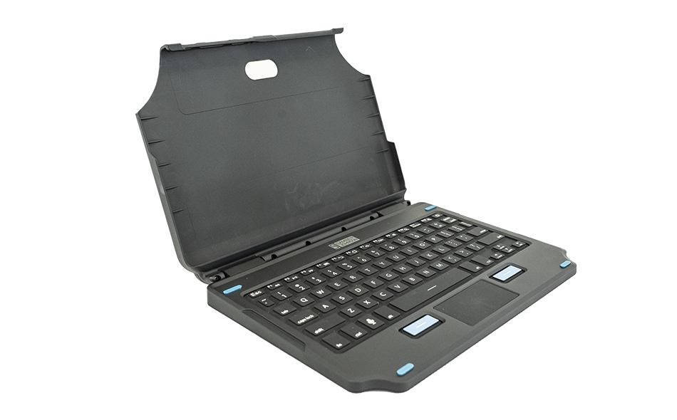 Gamber-Johnson 7160-1869-01 Mobile Device Keyboard Black Pogo Pin Qwerty Uk English (Back Lit 2-In-1 KBD Galaxy Tab - Active Pro/Active4 Uk)