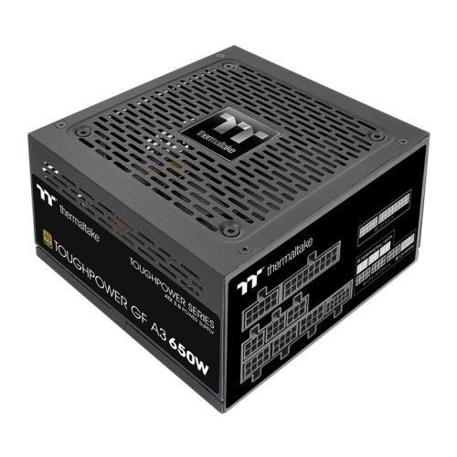 Thermaltake Toughpower GF A3 Power Supply Unit 650 W 24-Pin Atx Atx Black (Toughpower GF A3/0650W/Fully Modular/Non Light/Full Range/Analog/80 Plus Gold/EU/JP Main CAP/All Flat Cables/Gen 5)