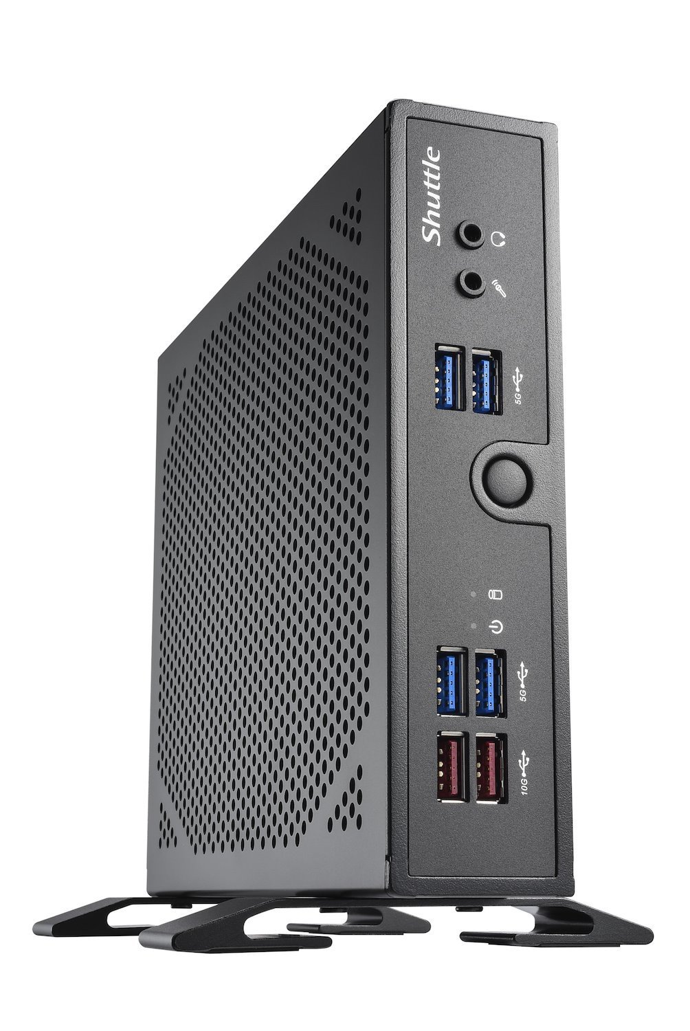 Shuttle XPC Slim Barebone Ds50u7 I7-1355U 2X Lan [1X 2.5Gbit 1X 1Gbit] 1xCOM 1xHDMI 1xDP 1X Vga Fanless 24/7 Permanent Operation (Ds50u7 I7-1355U 90W Ext. - GLN Hdmi Display-Port 1Xcom-Port)