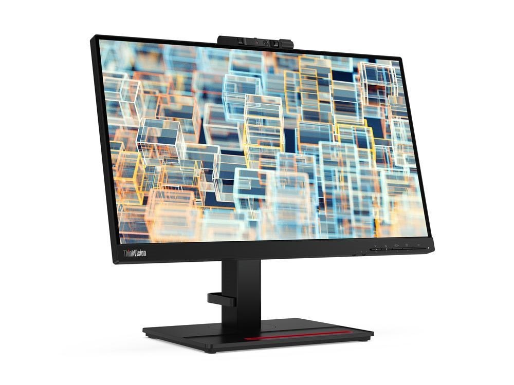 Lenovo ThinkVision T22v-20 22" Class Webcam Full HD LED Monitor - 16:9 - Raven Black