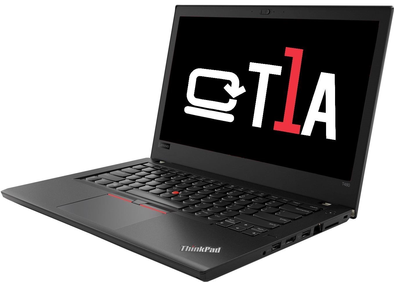 T1a Lenovo ThinkPad T480 Refurbished Laptop 35.6 CM [14] Full HD Intel® Core™ I5 I5-8350U 8 GB Ddr4-Sdram 240 GB SSD Wi-Fi 5 [802.11Ac] Windows 10 Pro Black (T1a Lenovo TP T480 I5-8350U - 8GB 240GB 14