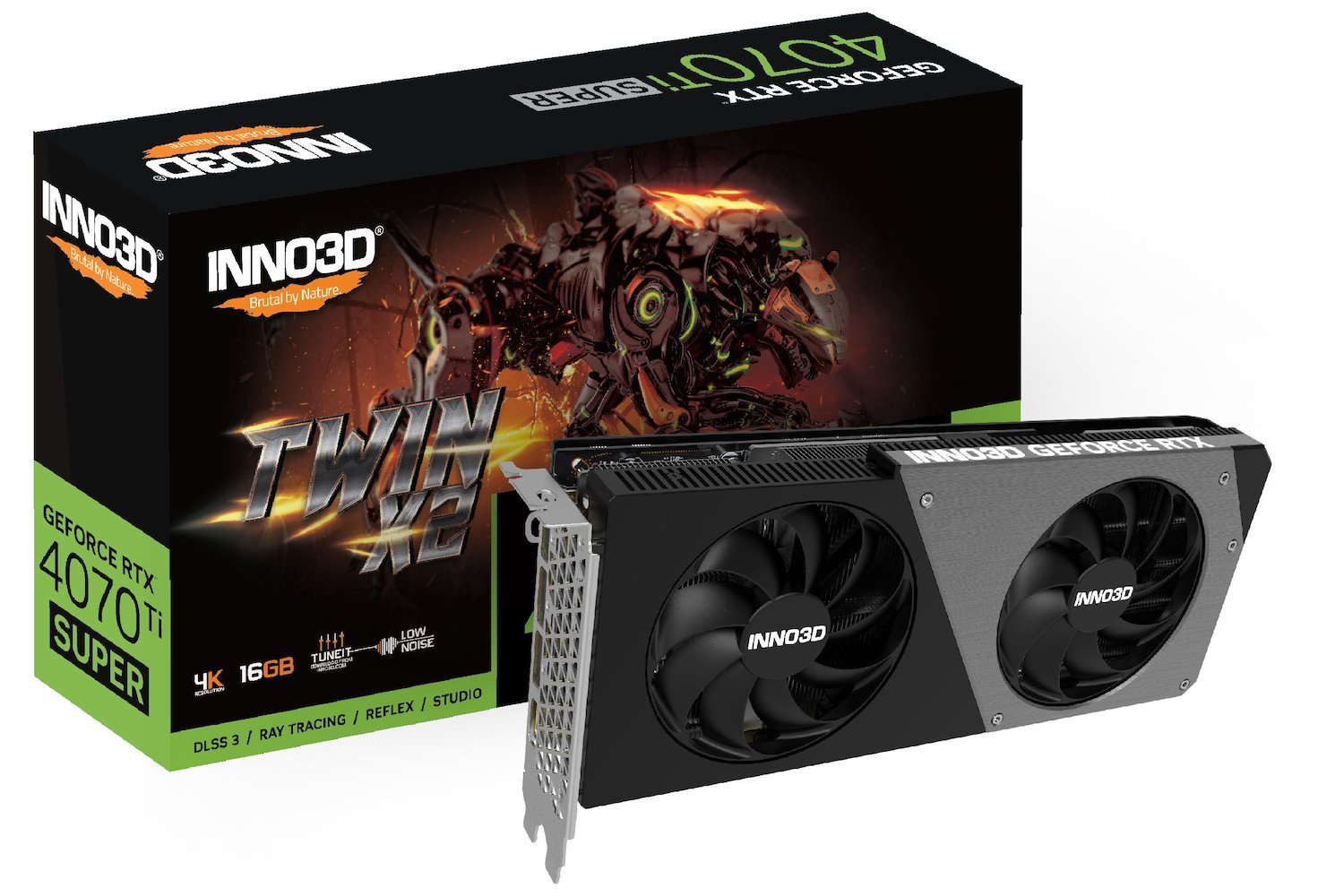 Inno3D Geforce RTX 4070 Ti Super Twin X2 Nvidia 16 GB GDDR6X (GeForce RTX 4070Ti Super Twin X2)