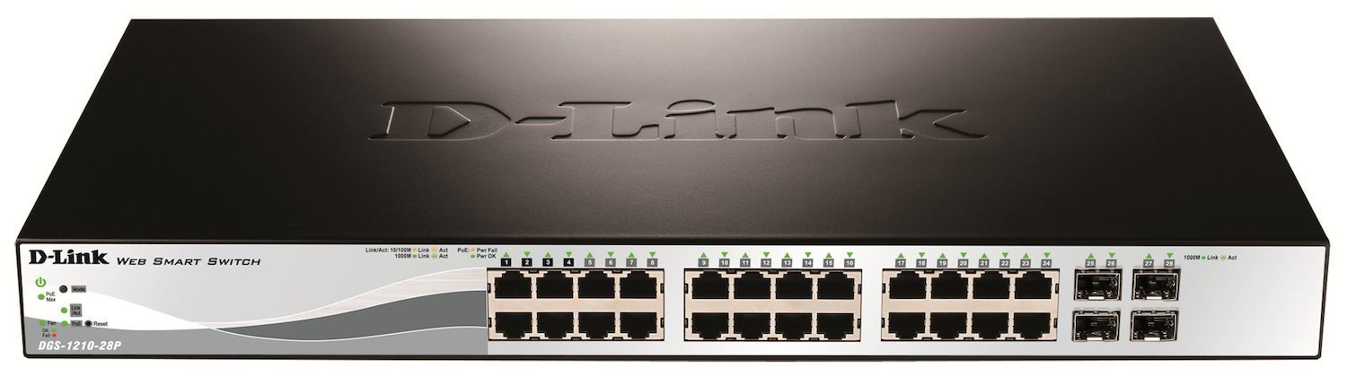 D-Link DGS-1210 DGS-1210-28P 24 Ports Manageable Ethernet Switch - Gigabit Ethernet - 10/100/1000Base-T