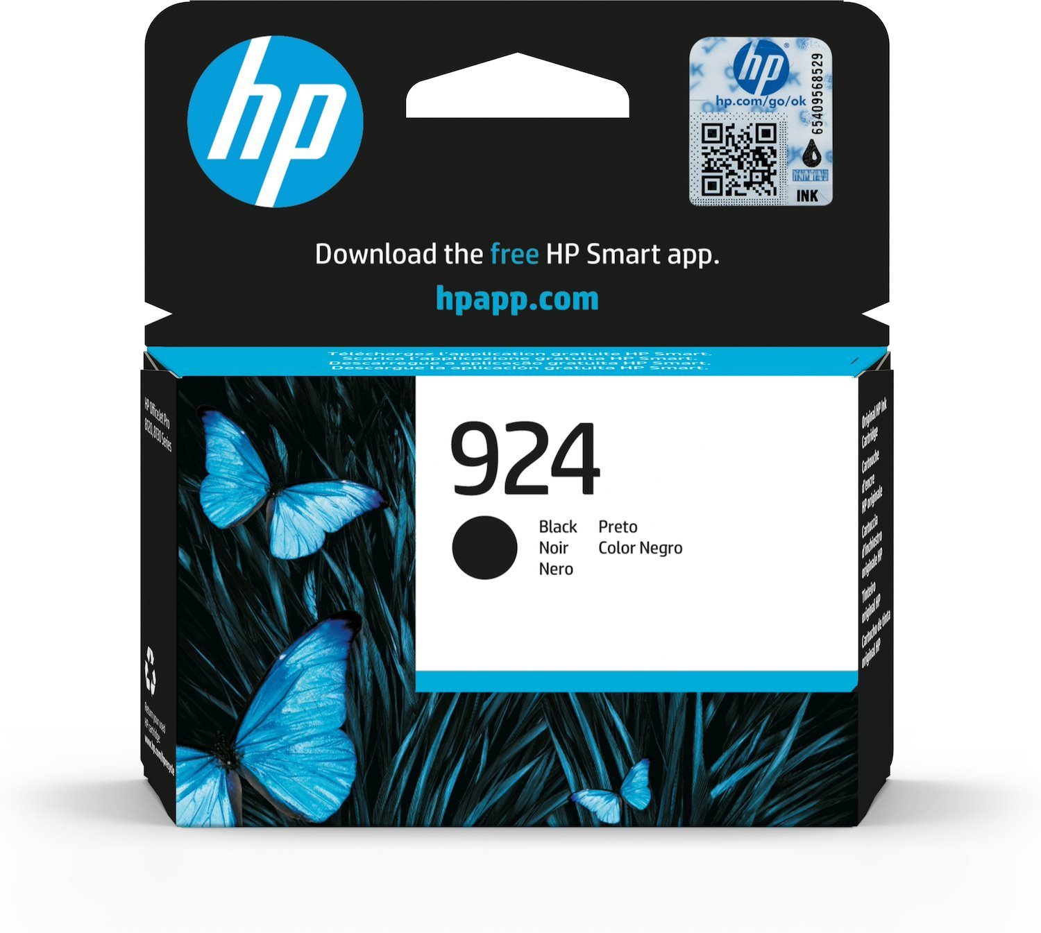 HP 924 Black Original Ink Cartridge (HP No 924 Black Standard Ink Cartridge 500 Pages - 4K0u6ne)