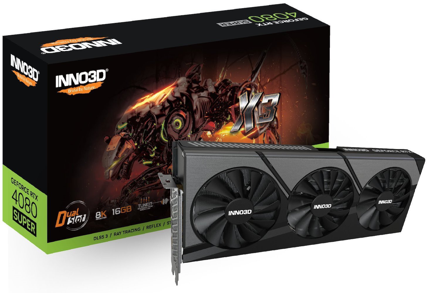 Inno3D Geforce RTX 4080 Super X3 Nvidia 16 GB GDDR6X (GeForce RTX 4080 Super X3)