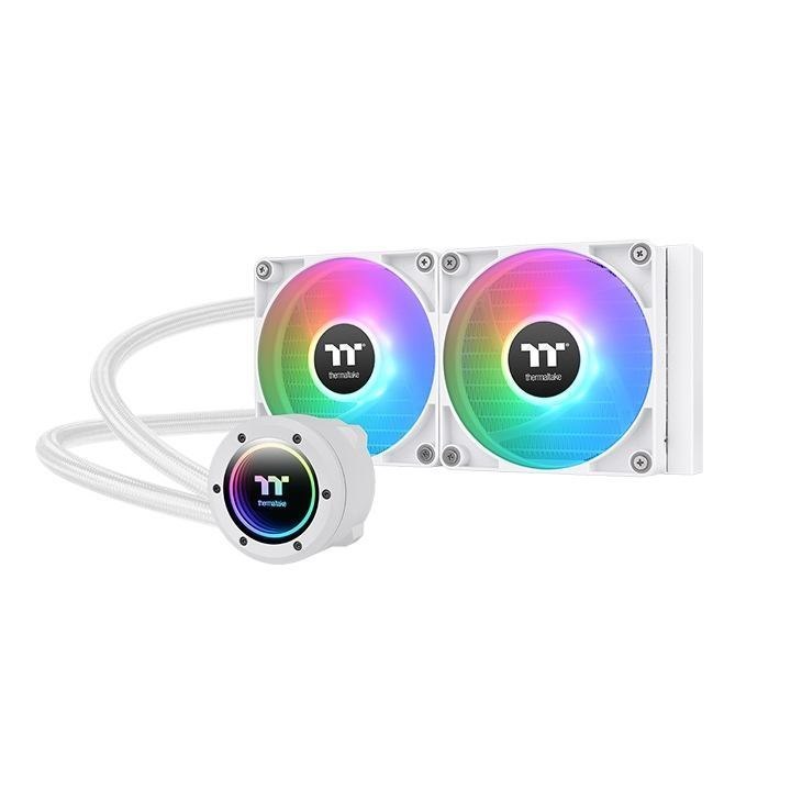 Thermaltake TH240 V2 Argb Processor Liquid Cooling Kit 24 CM White 1 PC[S] (TH240 V2 Argb SYNC Cpu Liquid Cooler Snow Edition/All-In-One Liquid Cooling System/Fan 120mm*2/PWM 500~2000 RPM/Infinity Mir