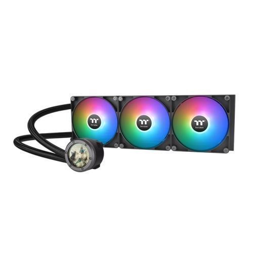 Thermaltake TH420 V2 Ultra Argb SYNC Processor All-In-One Liquid Cooler Black (TH420 V2 Ultra Argb SYNC Cpu Liquid Cooler/All-In-One Liquid Cooling System/Water Block 2.1In LCD/Fan 140*3/PWM 500~1800