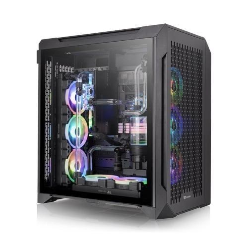 Thermaltake Cte C700 Air Midi Tower Black (Cte C700 Air/Black/Win/SPCC/Tempered Glass*1/CT140 Fan*3)