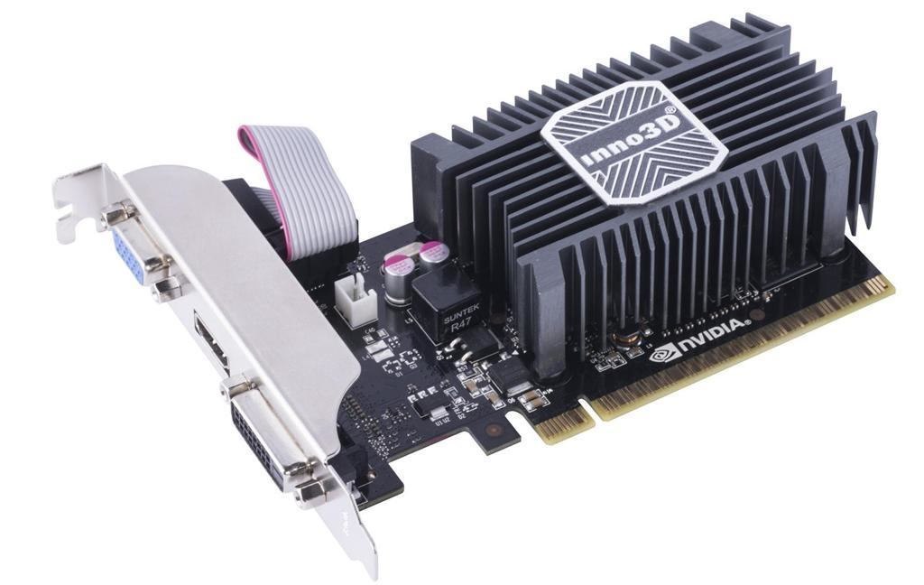 Inno3D N730-1Sdv-E3bx Graphics Card Nvidia GeForce GT 730 2 GB GDDR3 (Inno3D Nvidia GeForce GT730 2GB DDR3 Low Profile Single Fan Graphics Card)